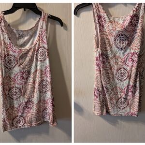 Faded Glory Multicolor Swirl Tank Top